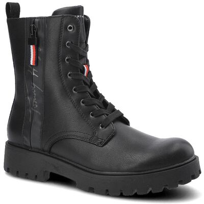 Czarne Botki Tommy Hilfiger Damskie Modne Obuwie Czarne Botki Tommy Hilfiger Damskie Modne Obuwie