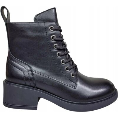 inna (Inny) Czarne botki trzewiki Cambell 29300BK modne r.38 inna (Inny) Czarne botki trzewiki Cambell 29300BK modne r.38