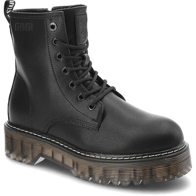 Czarne Glany Big Star Damskie Modne Buty Jesienne Czarne Glany Big Star Damskie Modne Buty Jesienne