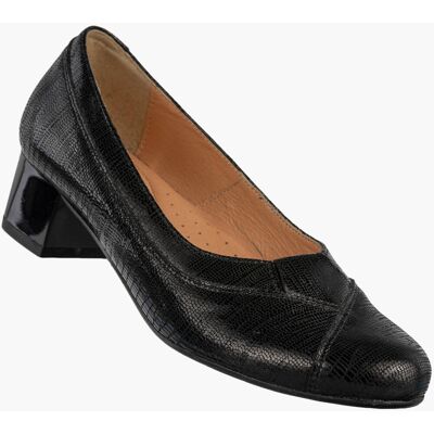 Czółenka Damskie Skórzane Buty Na Klocku Eleganckie Darex Czarne Czarny 35,5 Czółenka Damskie Skórzane Buty Na Klocku Eleganckie Darex Czarne Czarny 35,5