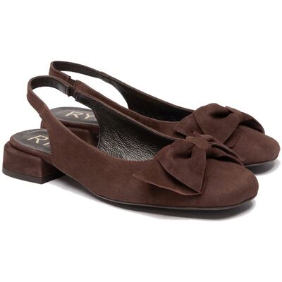 Czółenka damskie z odkrytą piętą Ryłko 2AEY3__ _3TIF BROWN R.36 Czółenka damskie z odkrytą piętą Ryłko 2AEY3__ _3TIF BROWN R.36