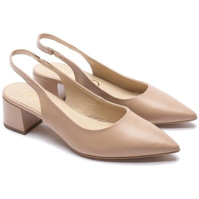 Czółenka damskie z odkrytą piętą Ryłko B4EY9_T1 _1IGF BEIGE R.38,5 Czółenka damskie z odkrytą piętą Ryłko B4EY9_T1 _1IGF BEIGE R.38,5