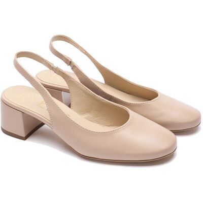 Czółenka damskie z odkrytą piętą Ryłko D4EY8_T_ _6NLF BEIGE R.37,5 Czółenka damskie z odkrytą piętą Ryłko D4EY8_T_ _6NLF BEIGE R.37,5