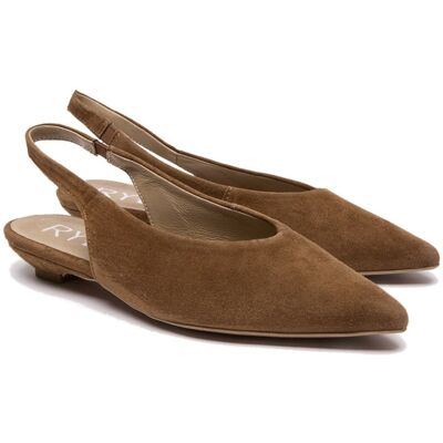 Czółenka damskie z odkrytą piętą Ryłko Y1EW0__ _6TUF BROWN R.38 Czółenka damskie z odkrytą piętą Ryłko Y1EW0__ _6TUF BROWN R.38