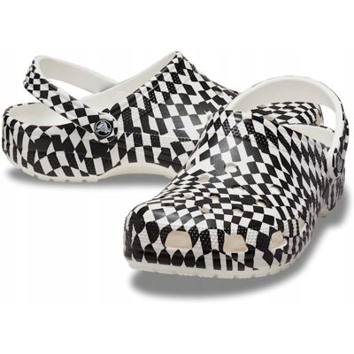Damskie Buty Chodaki Crocs Classic Warped Checker 211007 Clog 39-40 Damskie Buty Chodaki Crocs Classic Warped Checker 211007 Clog 39-40