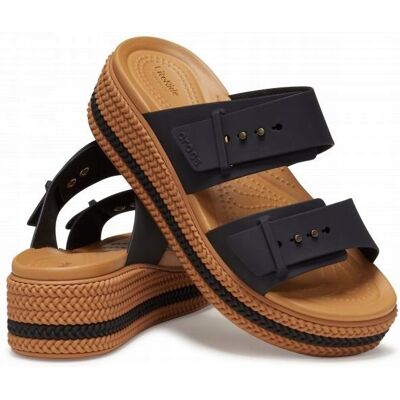 Damskie Klapki Koturn Crocs Brooklyn Woven Buckle 209978 36-37 Damskie Klapki Koturn Crocs Brooklyn Woven Buckle 209978 36-37