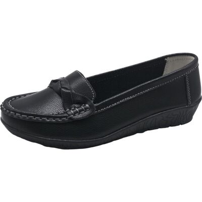 Inny producent Damskie Półbuty Mokasyny Wsuwane Eleganckie Wygodne Casual Czarne 41 EU Inny producent Damskie Półbuty Mokasyny Wsuwane Eleganckie Wygodne Casual Czarne 41 EU