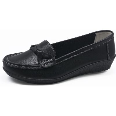 Inny producent Damskie Półbuty Mokasyny Wsuwane Wygodne Eleganckie Czarne 38 EU Inny producent Damskie Półbuty Mokasyny Wsuwane Wygodne Eleganckie Czarne 38 EU