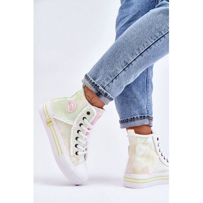 Damskie Wysokie Trampki Big Star LL274177 Multikolor-37 Damskie Wysokie Trampki Big Star LL274177 Multikolor-37