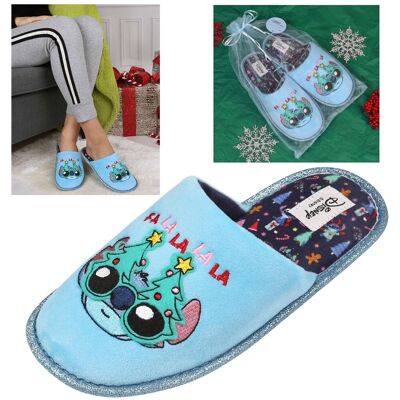 sarcia.eu DISNEY Stitch Kapcie/papcie świąteczne, damskie kapcie+ woreczek ozdobny 36-37 EU sarcia.eu DISNEY Stitch Kapcie/papcie świąteczne, damskie kapcie+ woreczek ozdobny 36-37 EU