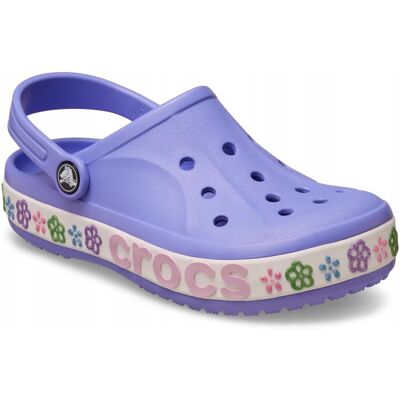 Dziecięce Buty Klapki Chodaki Crocs Bayaband Flower Band 211302 Clog 34-35 Dziecięce Buty Klapki Chodaki Crocs Bayaband Flower Band 211302 Clog 34-35