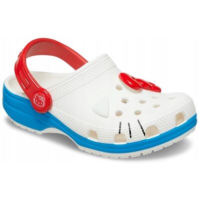 Dziecięce Buty Klapki Chodaki Crocs Classic Hello Kitty 209469 Clog 25-26 Dziecięce Buty Klapki Chodaki Crocs Classic Hello Kitty 209469 Clog 25-26