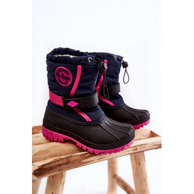 Dziecięce Ocieplane Śniegowce Lee Cooper LCJ-21-44-0522 Fuksja-35 Dziecięce Ocieplane Śniegowce Lee Cooper LCJ-21-44-0522 Fuksja-35