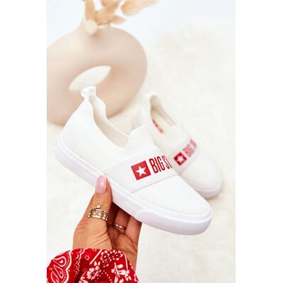 Dziecięce Trampki BIG STAR JJ374029 Białe-32 Dziecięce Trampki BIG STAR JJ374029 Białe-32