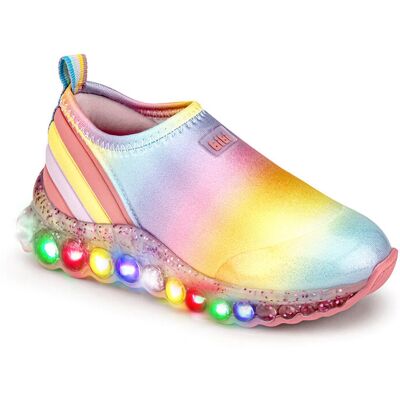 Dziewczęce buty tęczowe z LED miętowe Bibi Shoes r.27 Dziewczęce buty tęczowe z LED miętowe Bibi Shoes r.27