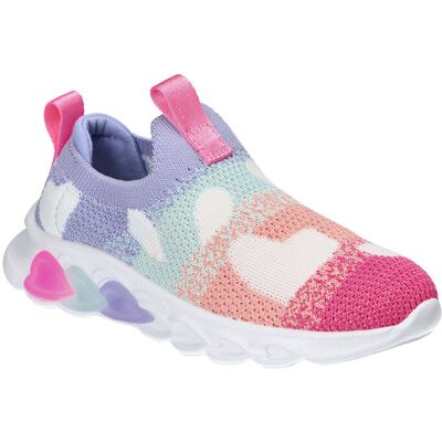 Dziewczęce buty wkładane tęczowe różowe American Club r.30 Dziewczęce buty wkładane tęczowe różowe American Club r.30