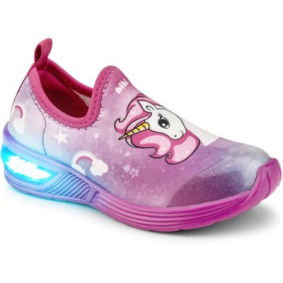 Dziewczęce buty z LED jednorożec różowe Bibi Shoes r.24 Dziewczęce buty z LED jednorożec różowe Bibi Shoes r.24