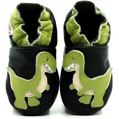 FIORINO Ekotuptusie Zielony Rex Paputki Kapcie Skóra R.19 FIORINO Ekotuptusie Zielony Rex Paputki Kapcie Skóra R.19