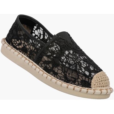 Inny producent Espadryle Damskie Koronkowe Buty Casual Półbuty Letnie Czarne Potocki 40 Inny producent Espadryle Damskie Koronkowe Buty Casual Półbuty Letnie Czarne Potocki 40