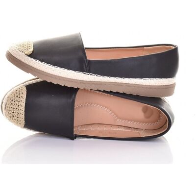 Inny producent ESPADRYLE DAMSKIE LEKKIE TENISÓWKI WSUWANE EKOSKÓRZANE MODNE CZARNE Inny producent ESPADRYLE DAMSKIE LEKKIE TENISÓWKI WSUWANE EKOSKÓRZANE MODNE CZARNE