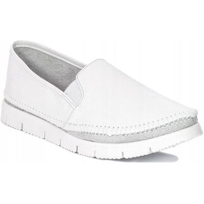 Espadryle Maciejka 03512-26 półbuty damskie białe skóra biały spód r.40 Espadryle Maciejka 03512-26 półbuty damskie białe skóra biały spód r.40