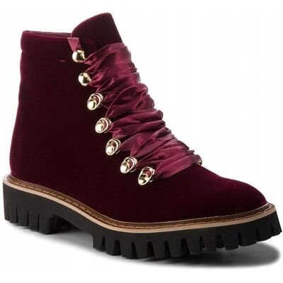 Eva Minge Damskie Buty Botki Bordowe 39 3e4g3* Eva Minge Damskie Buty Botki Bordowe 39 3e4g3*