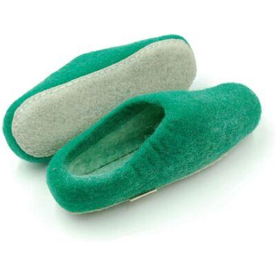 Feltiness, Zielone, kapcie wełniane z podeszwą 39-40 (25cm) Feltiness, Zielone, kapcie wełniane z podeszwą 39-40 (25cm)