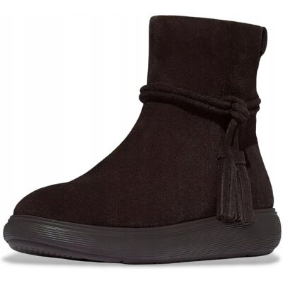 FITFLOP BRĄZOWE BOTKI ZAMSZOWE Z OZDOBNYMI FRĘDZLAMI 42 6cA FITFLOP BRĄZOWE BOTKI ZAMSZOWE Z OZDOBNYMI FRĘDZLAMI 42 6cA