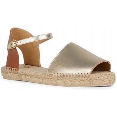 Geox Espadryle Damskie Skórzane Metaliczne Złoto Brązowe 37 Jtl Geox Espadryle Damskie Skórzane Metaliczne Złoto Brązowe 37 Jtl