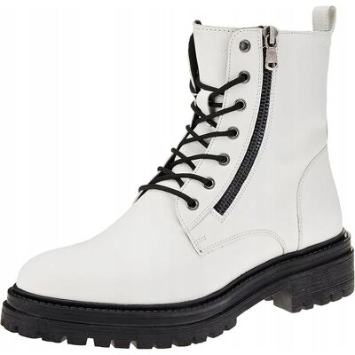 Geox IRIDEA ANKLE BOOT BOTKI DAMSKIE BIAŁE SKÓRZANE 38 J8A Geox IRIDEA ANKLE BOOT BOTKI DAMSKIE BIAŁE SKÓRZANE 38 J8A