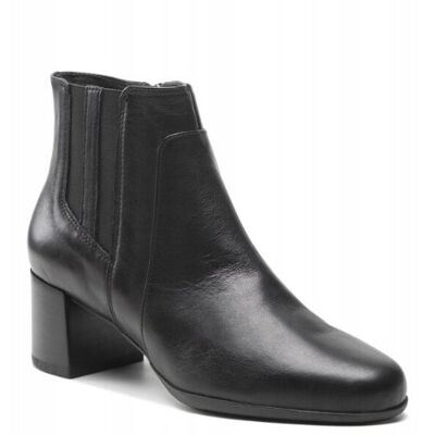 Geox N.annya Buty Damskie Botki Czarne Skórzane 40 Ż8c Geox N.annya Buty Damskie Botki Czarne Skórzane 40 Ż8c