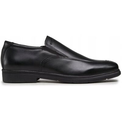 Geox RESPIRA MĘSKIE BUTY CZARNE WSUWANE SKÓRZANE 42 VAC Geox RESPIRA MĘSKIE BUTY CZARNE WSUWANE SKÓRZANE 42 VAC