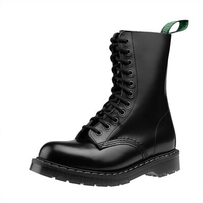 glany SOLOVAIR - 11 EYE DERBY BOOT (BLACK HI-SHINE) S11-981-BK-G-40 glany SOLOVAIR - 11 EYE DERBY BOOT (BLACK HI-SHINE) S11-981-BK-G-40