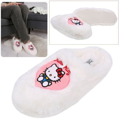sarcia.eu Hello Kitty Białe damskie papcie/kapcie domowe, ciepłe, miękkie, antypoślizgowe 36-37 EU sarcia.eu Hello Kitty Białe damskie papcie/kapcie domowe, ciepłe, miękkie, antypoślizgowe 36-37 EU