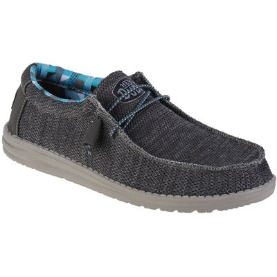 Inna producent Hey Dude Wally Sox 40019-025, Męskie, buty sneakers, Szary Inna producent Hey Dude Wally Sox 40019-025, Męskie, buty sneakers, Szary