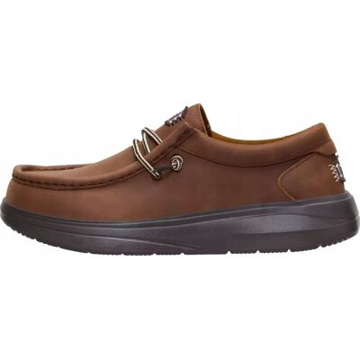 HeyDude Męskie Buty Mokasyny Wsuwane Zamszowe Wally Comf Grain Leather 46 HeyDude Męskie Buty Mokasyny Wsuwane Zamszowe Wally Comf Grain Leather 46