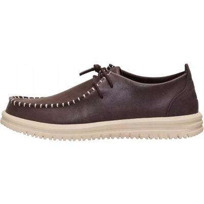 HeyDude Męskie Lekkie Buty Mokasyny Wsuwane Skórzane Wally Moc Leather 43 HeyDude Męskie Lekkie Buty Mokasyny Wsuwane Skórzane Wally Moc Leather 43