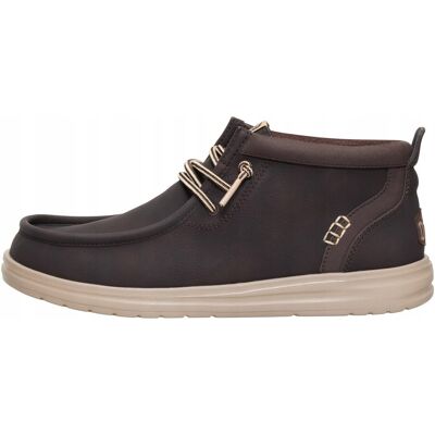 HeyDude Męskie Wysokie Mokasyny Buty Półbuty Wsuwane Wally Grip Classic 42 HeyDude Męskie Wysokie Mokasyny Buty Półbuty Wsuwane Wally Grip Classic 42
