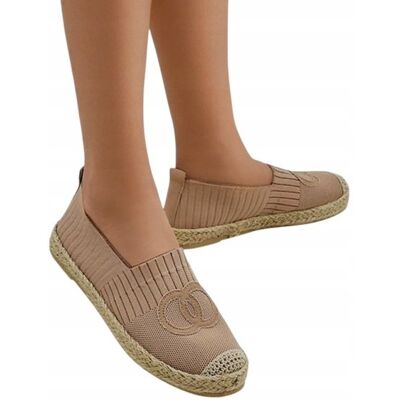 Inny producent JASNOBRĄZOWE ESPADRYLE DAMSKIE VELO 39 Inny producent JASNOBRĄZOWE ESPADRYLE DAMSKIE VELO 39