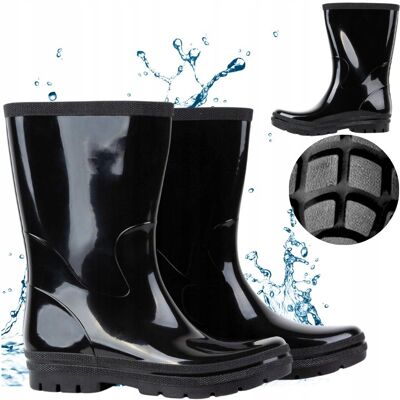 inna (Inny) Kalosze Damskie wysokie gumowce robocze czarne POLSKIE Lekkie Wygodne 41 inna (Inny) Kalosze Damskie wysokie gumowce robocze czarne POLSKIE Lekkie Wygodne 41