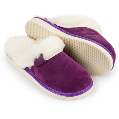 Ire Shoes Kapcie damskie skórzane fioletowe skóra r.38 Ire Shoes Kapcie damskie skórzane fioletowe skóra r.38