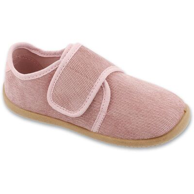 Befado Kapcie dla dziewczynki Barefoot 904X004 do przedszkola na rzep różowe28-27 Befado Kapcie dla dziewczynki Barefoot 904X004 do przedszkola na rzep różowe28-27
