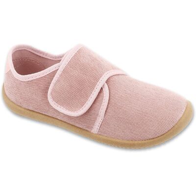 Kapcie dziecięce Barefoot Befado 904Y003 do przedszkola na rzep różowe31-33 Kapcie dziecięce Barefoot Befado 904Y003 do przedszkola na rzep różowe31-33