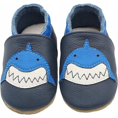 Brandless Kapcie Dziecięce Barefoot Skórzane 19 6-12M Miękkie Elastyczne Granatowe Brandless Kapcie Dziecięce Barefoot Skórzane 19 6-12M Miękkie Elastyczne Granatowe