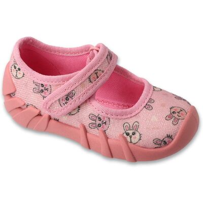 Kapcie dziecięce różowe Befado 109P270 baleriny do przedszkola na rzepy-23 Kapcie dziecięce różowe Befado 109P270 baleriny do przedszkola na rzepy-23