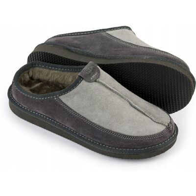 Ire Shoes Kapcie Męskie Skórzane Obuwie Domowe Laczki IRE r.43 Ire Shoes Kapcie Męskie Skórzane Obuwie Domowe Laczki IRE r.43