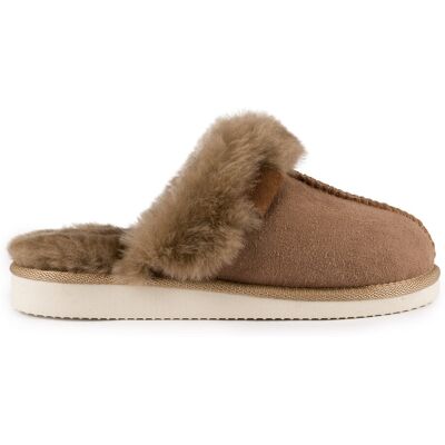 Ire Shoes Kapcie Skórzane Brąz Laczki Wełniane Bambosze IRE Ire Shoes Kapcie Skórzane Brąz Laczki Wełniane Bambosze IRE