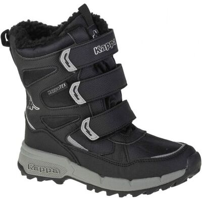 Kappa Vipos Tex K 260902K-1115, chłopięce buty zimowe czarne Kappa Vipos Tex K 260902K-1115, chłopięce buty zimowe czarne