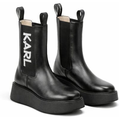 Inny producent KARL LAGERFELD CZARNE BOTKI NA PLATFORMIE Z LOGO 39 2I3A Inny producent KARL LAGERFELD CZARNE BOTKI NA PLATFORMIE Z LOGO 39 2I3A