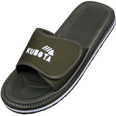 Klapki Męskie Kubota Rzep Khaki 45 Klapki Męskie Kubota Rzep Khaki 45